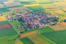 Dorfansicht aus Nordwesten in Forheim im Bundesland Bayern, Deutschland