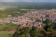 Wiesental von Westen in Waghäusel im Bundesland Baden-Württemberg, Deutschland