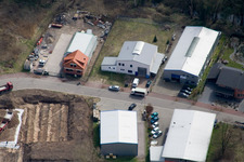 Schrägluftbild von Zapf Metallbau in Jockgrim im Bundesland Rheinland-Pfalz, Deutschland