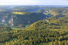 Donaudurchbruch in Buchheim im Bundesland Baden-Württemberg, Deutschland