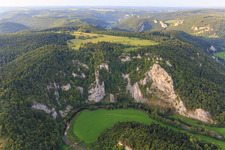 Luftbild von Donaudurchbruch in Buchheim im Bundesland Baden-Württemberg, Deutschland