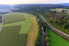 Donautal an der B311 in Immendingen im Bundesland Baden-Württemberg, Deutschland