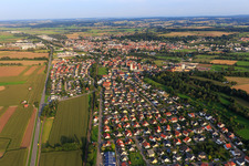 Ortsansicht aus Westen im Ortsteil Ennetach in Mengen im Bundesland Baden-Württemberg, Deutschland