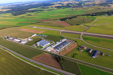 Flugplatz Mengen-Hohentengen an der B32 im Ortsteil Beizkofen im Bundesland Baden-Württemberg, Deutschland