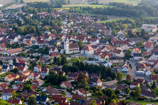 Kirchengebäude der Röm-kath. Kirchengemeinde Ostrachtal in Ostrach im Bundesland Baden-Württemberg, Deutschland