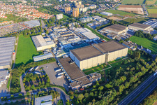 Industriegebiet an der A5 mit  TLB - UNILEVER und Unilever Deutschland GmbH Werk Heppenheim im Bundesland Hessen