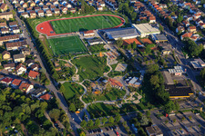 Luftbild von Alla hopp! Anlage & Bürgerpark Hemsbach im Bundesland Baden-Württemberg, Deutschland