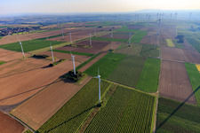 Windpark Hochborn-Gau-Heppenheim im Bundesland Rheinland-Pfalz, Deutschland