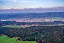 Erbach von Westen im Bundesland Hessen, Deutschland