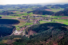 Affolterbach von Osten in Wald-Michelbach im Bundesland Hessen, Deutschland