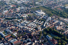 Luftaufnahme von Landau in der Pfalz im Bundesland Rheinland-Pfalz, Deutschland