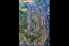 Am Rothsberg aus Nordwesten in Ispringen im Bundesland Baden-Württemberg, Deutschland