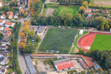 Kunstrasenplatz am Franz-Hage Stadion und  Montageservice Thieme GmbH in Bellheim im Bundesland Rheinland-Pfalz, Deutschland
