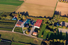 Luftaufnahme von Obsthof Zirker KG in Herxheim bei Landau im Bundesland Rheinland-Pfalz, Deutschland