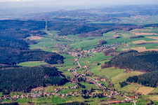 Unter-Mossau von Süden in Mossautal im Bundesland Hessen, Deutschland