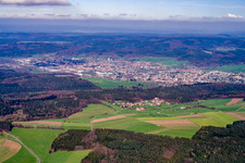Erbach von Südwesten im Bundesland Hessen, Deutschland
