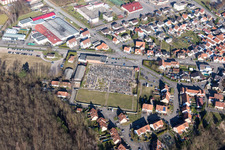 Seltz im Bundesland Bas-Rhin, Frankreich aus der Luft