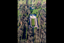 Ortsteil Förch in Rastatt im Bundesland Baden-Württemberg, Deutschland aus der Luft