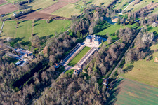 Ortsteil Förch in Rastatt im Bundesland Baden-Württemberg, Deutschland von oben gesehen