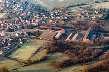 Zinswiller im Bundesland Bas-Rhin, Frankreich vom Flugzeug aus