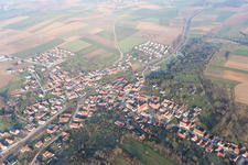 Luftbild von Ettendorf im Bundesland Bas-Rhin, Frankreich