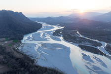 Luftbild von Cimano im Bundesland Friaul-Julisch Venetien, Italien