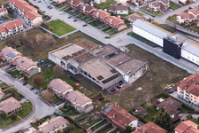 San Daniele del Friuli im Bundesland Udine, Italien aus der Luft betrachtet