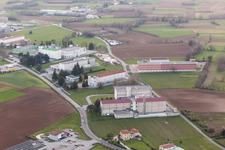 Drohnenaufname von San Daniele del Friuli im Bundesland Udine, Italien