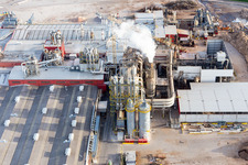 Luftaufnahme von Bicinicco im Bundesland Udine, Italien