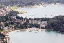 Rovinj im Bundesland Gespanschaft Istrien, Kroatien von oben