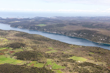 Rovinjsko Selo im Bundesland Gespanschaft Istrien, Kroatien aus der Luft