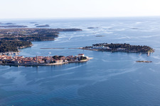 Luftaufnahme von Materada-Maj im Bundesland Gespanschaft Istrien, Kroatien