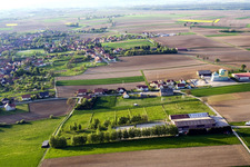 Luftbild von Niederseebach in Seebach im Bundesland Bas-Rhin, Frankreich
