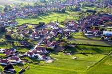 Luftaufnahme von Seebach im Bundesland Bas-Rhin, Frankreich