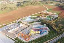 Poreč im Bundesland Gespanschaft Istrien, Kroatien vom Flugzeug aus