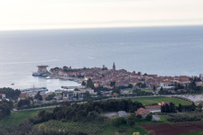 Sveti Duh im Bundesland Gespanschaft Istrien, Kroatien vom Flugzeug aus