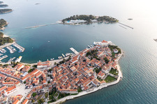 Poreč im Bundesland Gespanschaft Istrien, Kroatien aus der Luft