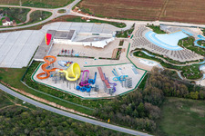 Schrägluftbild von Zelena Laguna im Bundesland Gespanschaft Istrien, Kroatien