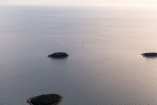 Funtana im Bundesland Gespanschaft Istrien, Kroatien aus der Luft betrachtet