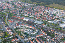 Luftbild von Bahnhofsring im Ortsteil Graben in Graben-Neudorf im Bundesland Baden-Württemberg, Deutschland
