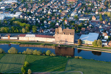 Schrägluftbild von Holzminden im Bundesland Niedersachsen, Deutschland