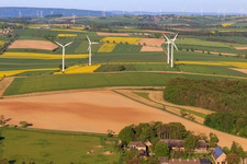 Ovelgönne am Windpark Kugelberg Hohe in Ottenstein im Bundesland Niedersachsen, Deutschland