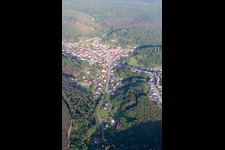 Schrägluftbild von Sucht in Soucht im Bundesland Moselle, Frankreich