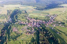Luftbild von Volksberg im Bundesland Bas-Rhin, Frankreich