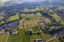Luftaufnahme von Vestiges Romaines / römische Ausgrabungen im Ortsteil Reinheim in Gersheim im Bundesland Saarland, Deutschland