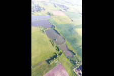 Luftbild von Le Val-de-Guéblange, cing étange im Bundesland Moselle, Frankreich