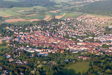 Schrägluftbild von Sarre-Union im Bundesland Bas-Rhin, Frankreich