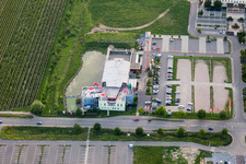 Neustadt an der Weinstraße im Bundesland Rheinland-Pfalz, Deutschland aus der Vogelperspektive