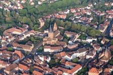 Wissembourg im Bundesland Bas-Rhin, Frankreich von oben