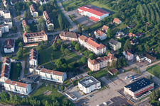 Wissembourg im Bundesland Bas-Rhin, Frankreich aus der Vogelperspektive